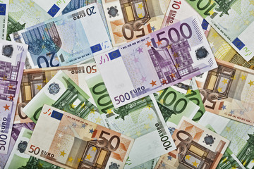 Obraz na płótnie Canvas Euro Notes