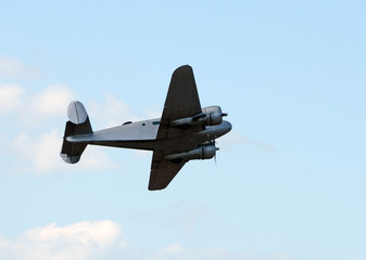 Retro propeller airplane