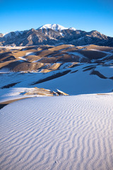 Great Sand Dunes in Snow - 64736016