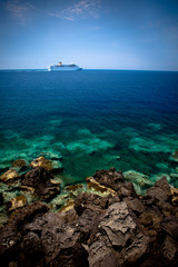 Cruise Ship Beyond Reef