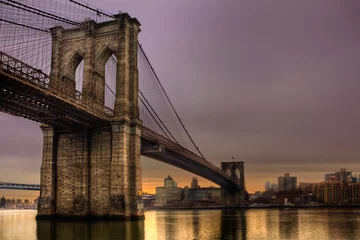 Keuken spatwand met foto Brooklyn Bridge - Stad New York, NY, VS © EvanTravels