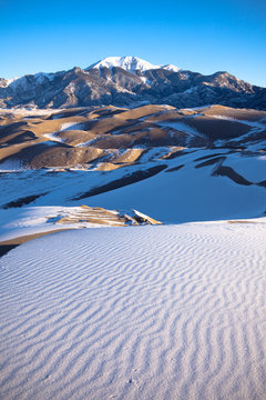 Great Sand Dunes in Snow