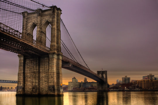 Fototapeta Brooklyn Bridge - New York City, NY, USA