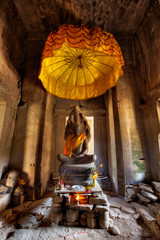 Ancient Buddhist Altar - Angkor Wat Complex, Cambodia