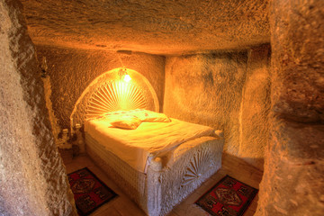Interior of Traditional Cave House - Cappadocia, Turkey - 64736845