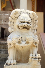 old chinese lion statue