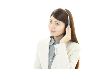 笑顔のオペレーター