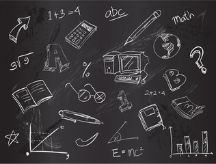 Education doodle pack vector