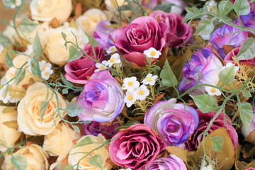 beautiful of rose artificial flowers