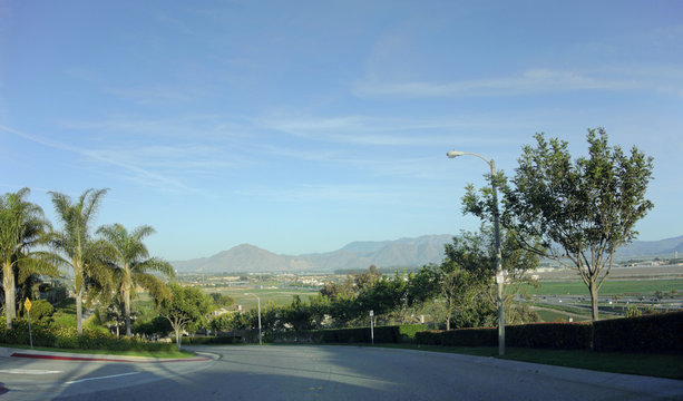 City of Camarillo Streets and Mountains, CA