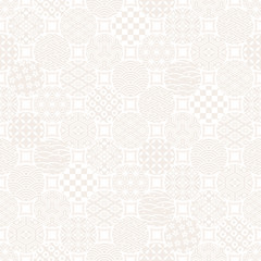 和風 伝統文様入り 四角を並べた白背景 Wall Mural lto 和風 伝統文様入り 四角を並べた白背景 Wall Mural lto