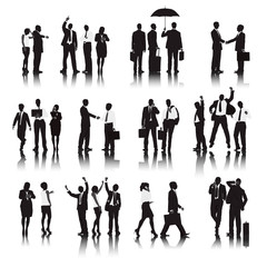 Vector of  Business People in Different Actions