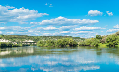Obraz na płótnie Canvas Rocky river in spring