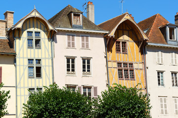 Fototapeta na wymiar Some old houses in Troyes, France