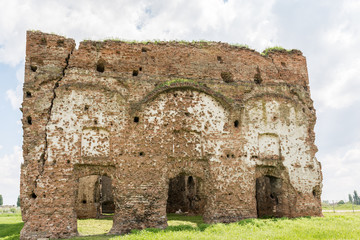 Fototapeta na wymiar Old Ruins Of Chiajna Monastery In Romania built in 1792