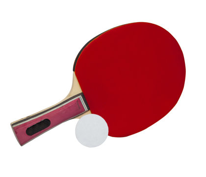 Ping pong paddles and balls