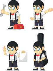 Nerd Boy Customizable Mascot 7