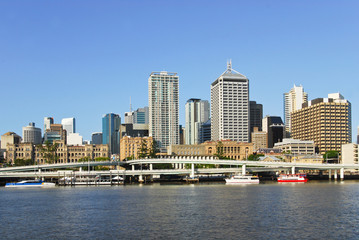 Fototapeta na wymiar Brisbane central business district
