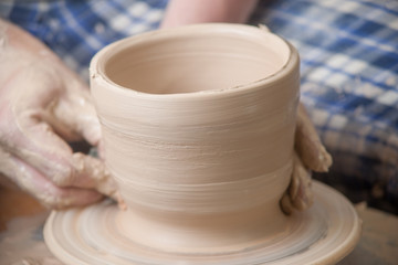 Hands of a potter