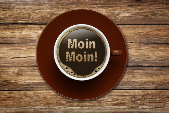 Kaffeetasse mit "MOIN MOIN"