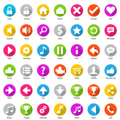 Phone Web Internet Flat Icon Set