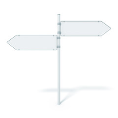 Obraz premium road sign 2 arrows