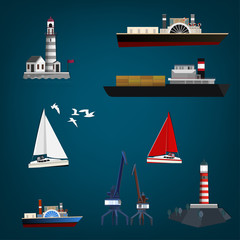 Sea objects set