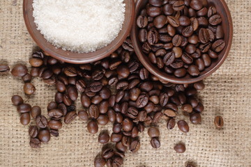 Robusta Coffee Beans on Goni Sack