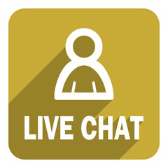 live chat flat icon