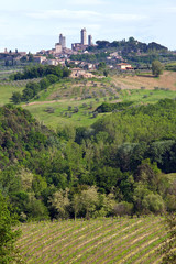 Fototapeta na wymiar Italie > Toscane > San Gimignano