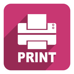 print flat icon