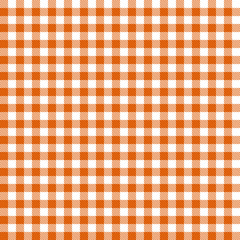 Karo Tischdecken Muster ORANGE - endlos