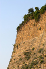 Obraz premium Dangerous steep clif