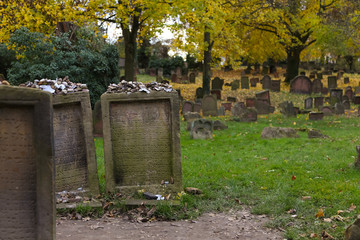 Grabsteine auf dem Jüdischen Friedhof Worms