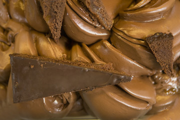 lot of chocolate icecream