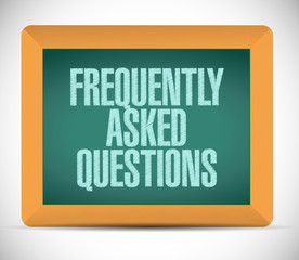 Obraz premium frequently asked questions message illustration