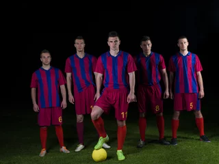Abwaschbare Fototapete Fußball soccer players team
