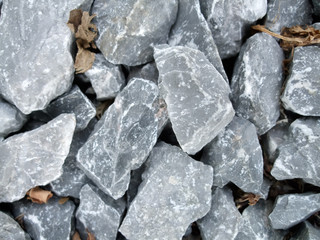 High angle view of stones