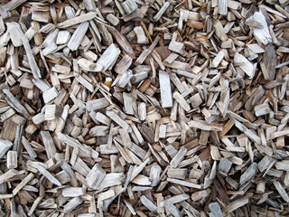 High angle view of firewood