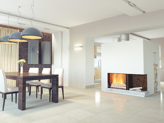 modern dining room