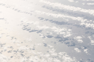 Aerial view of sea, Alberta, Canada