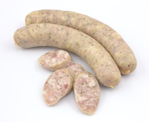 white sausage