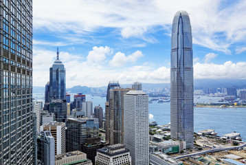 Hong Kong skyline - obrazy, fototapety, plakaty