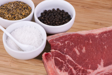 T-Bone Steak with Seasoning