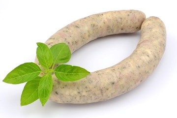white sausage