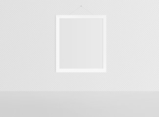 blank frame on a white wall