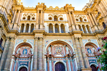Naklejka premium Malaga Cathedral