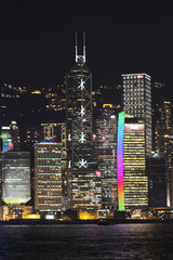 Fototapeta na wymiar Ночной Гонконг