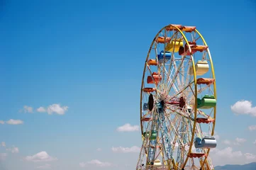 Deurstickers ferris wheel © raeva