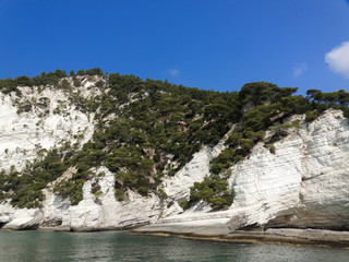 Landscapre of the coast of Gargano Apulia Italy